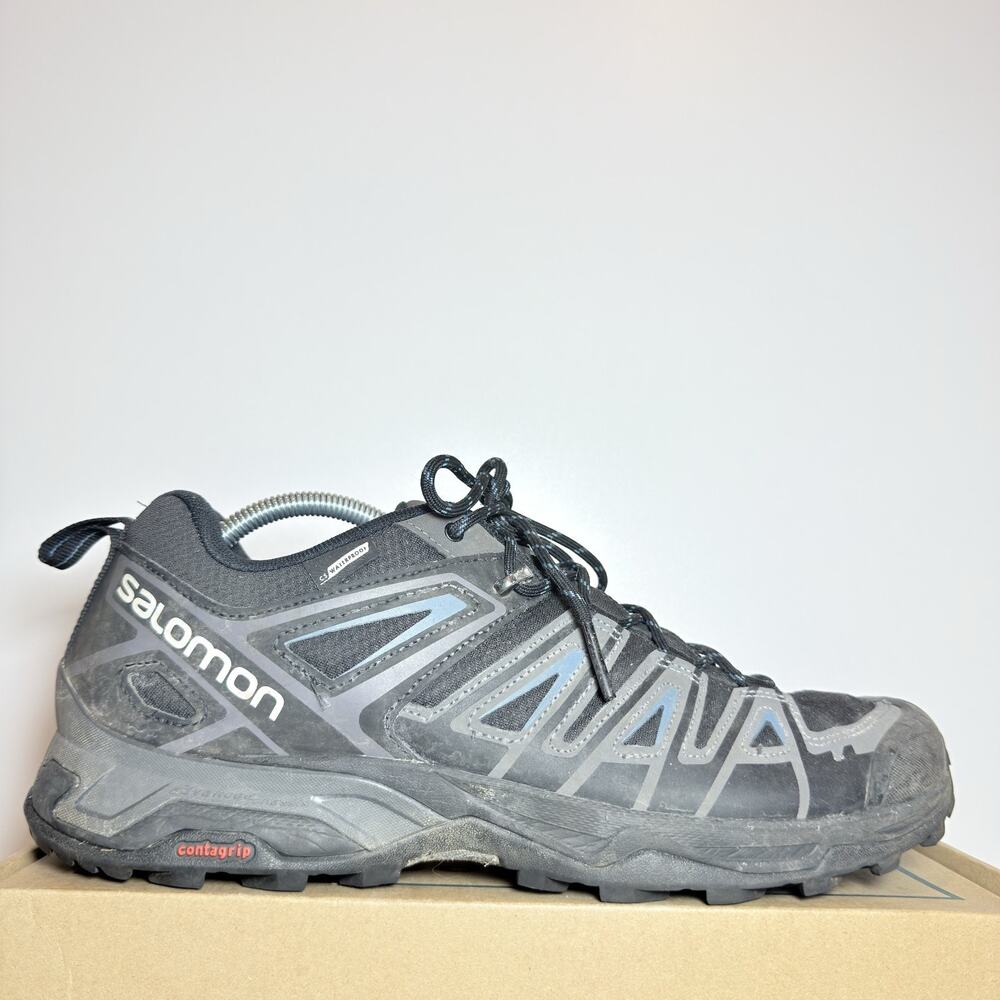 Salomon X Ultra Pioneer GTX Men's Size 10.5 Hiking Shoes Grey Black Waterproof